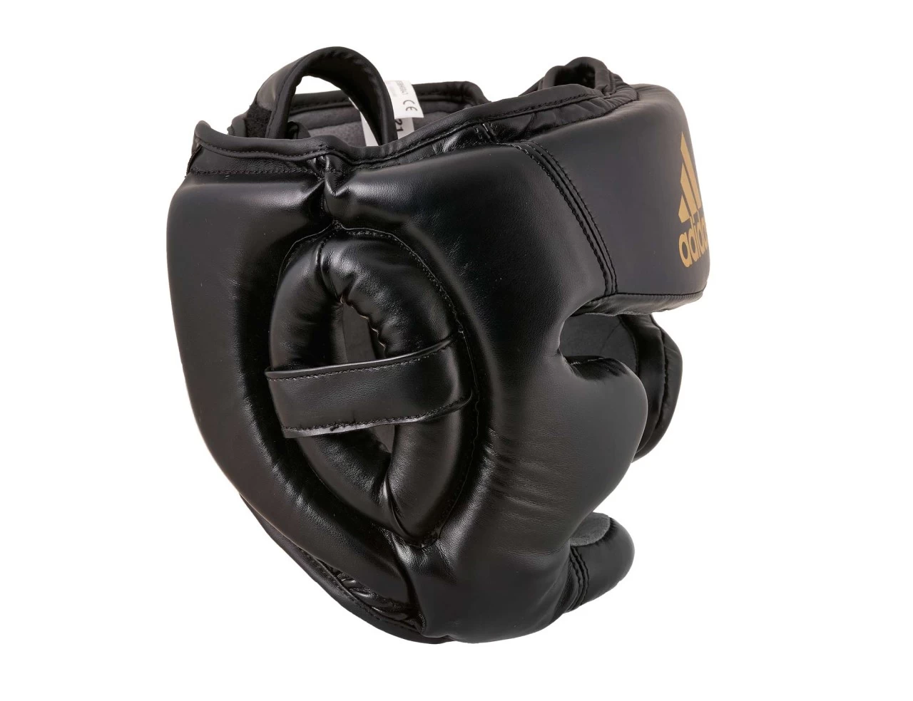 Adidas Kopfschutz Speed Super Pro Schwarz/gold 2 Adidas Kopfschutz Speed Super Pro Schwarz/gold – Bild 2