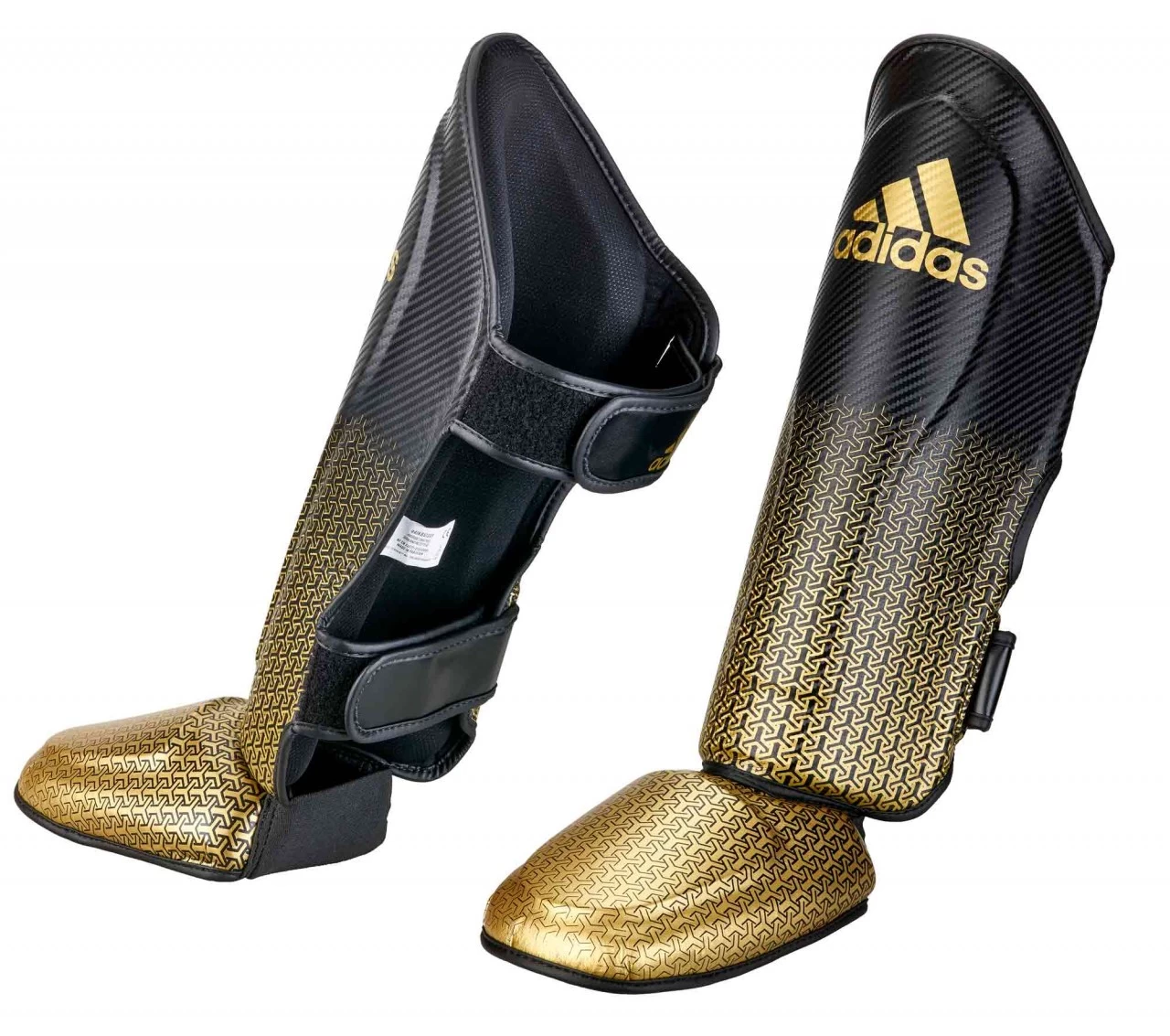 Adidas Pro Kickboxing Schienbein-Spannschutz Black/gold 1 Adidas Pro Kickboxing Schienbein-Spannschutz Black/gold