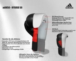 Adidas Hybrid 50 Black/red -Kampfsportausrüstung adih50 tech sheet 1280x1280