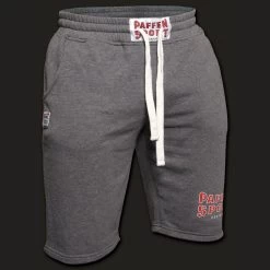 Paffen Sport Logo Athletic Shorts In Schwarz Und Grau -Kampfsportausrüstung logo athletic short 1 1280x1280