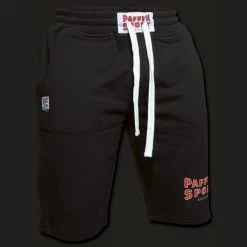 Paffen Sport Logo Athletic Shorts In Schwarz Und Grau