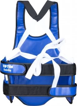 TOP TEN Schutzweste Jot Muay In Rot Und Blau -Kampfsportausrüstung top ten chest guard ifma jot muay blue 3327c rear 3 1280x1280