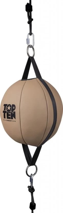 Doppelendball „Remote“ - Braun, Oder Schwarz 150 - 235 Cm, 8 Kg Mit Bodenanker -Kampfsportausrüstung top ten punching ball brown black 11251 b side1 1 1 1280x1280